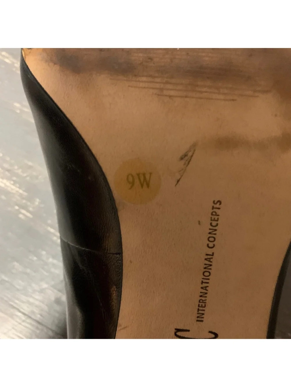 INC International Concepts black pointed-toe pumps